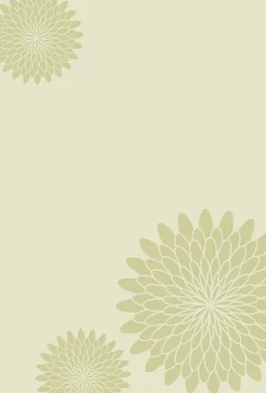 縦書き・シックな菊柄デザインの喪中はがき背景画像(文字なし)