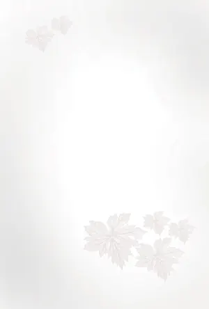 縦書き・落葉柄デザインの喪中はがき背景画像(文字なし)