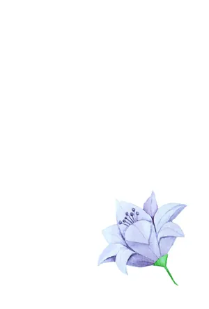 縦書き・花柄デザイン(8)の喪中はがき背景画像(文字なし)