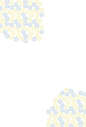 縦書き・花柄デザイン(9)の喪中はがき背景画像(文字なし)