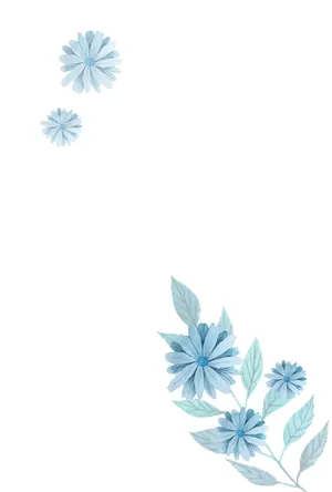縦書き・草花柄デザイン(1)の喪中はがき背景画像(文字なし)