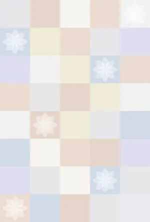 縦書き・ブロック柄デザインの喪中はがき背景画像（文字なし）
