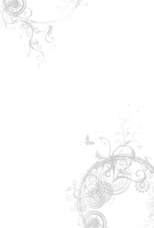 縦書き・植物柄モノクロ(白黒)デザインの喪中はがき背景画像(文字なし)