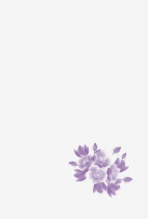縦書き・細やかな花柄デザインの喪中はがき背景画像（文字なし）