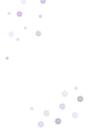 縦書き・明るいPOPな花柄デザインの喪中はがき背景画像（文字なし）