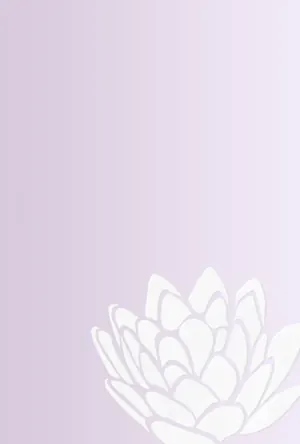 縦書き・グラデーション背景の蓮柄デザインの喪中はがき背景画像（文字なし）