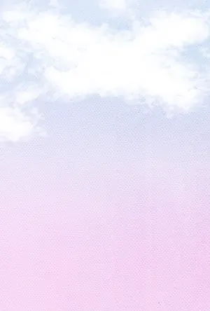 縦書き・和紙風夕焼け柄デザインの喪中はがき背景画像（文字なし）