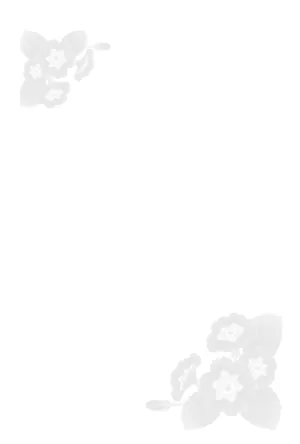縦書き・モノクロ（白黒）花柄デザイン（6）の喪中はがき背景画像（文字なし）