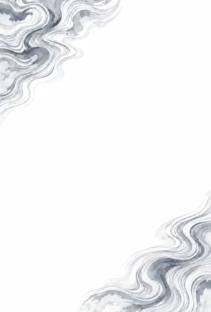 縦書き・墨流し（すみながし）柄デザインの喪中はがき背景画像（文字なし）