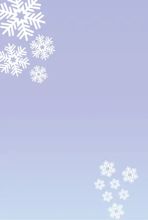 縦書き・雪の結晶柄おしゃれデザインの喪中はがき背景画像(文字なし)