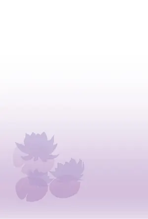 縦書き・蓮の花デザインの喪中はがき背景画像（文字なし）