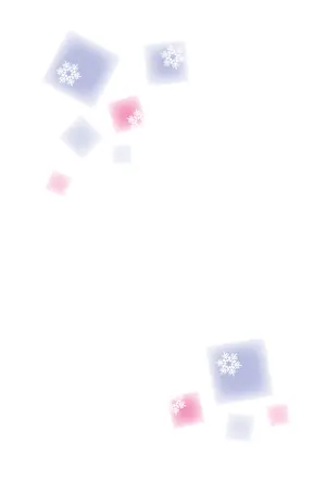 縦書き・雪の結晶柄デザイン(2)の喪中はがき背景画像(文字なし)