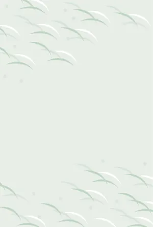 縦書き・草模様デザインの喪中はがき背景画像(文字なし)