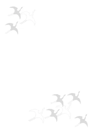 縦書き・モノクロ(白黒)鶴柄デザインの喪中はがき背景画像(文字なし)
