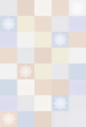 横書き・タイル柄デザインの喪中はがき背景画像(文字なし)