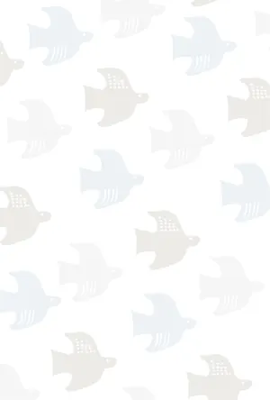 横書き・おしゃれな魚柄デザインの喪中はがき背景画像（文字なし）