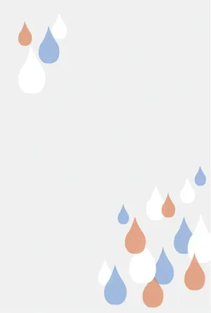 横書き・しずく柄のデザインの喪中はがき背景画像（文字なし）